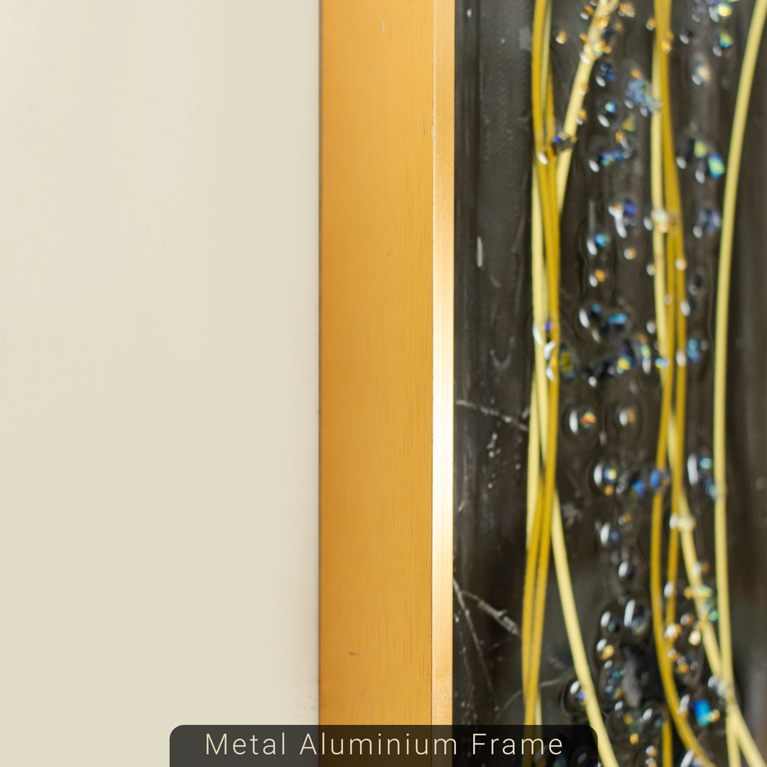 Ayatul Kursi Arabic Calligraphy Wall Frame with Resin Stone Design and Aluminium Frame - Image 11